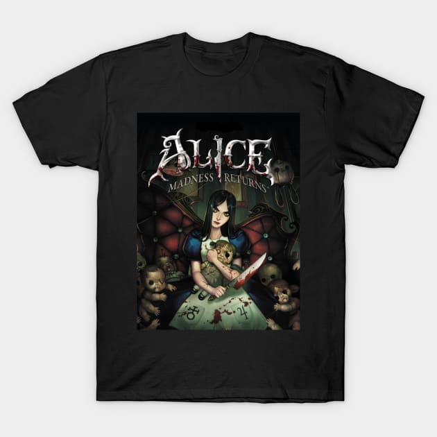 Alice Madness Returns T-Shirt by Door_To_Madness